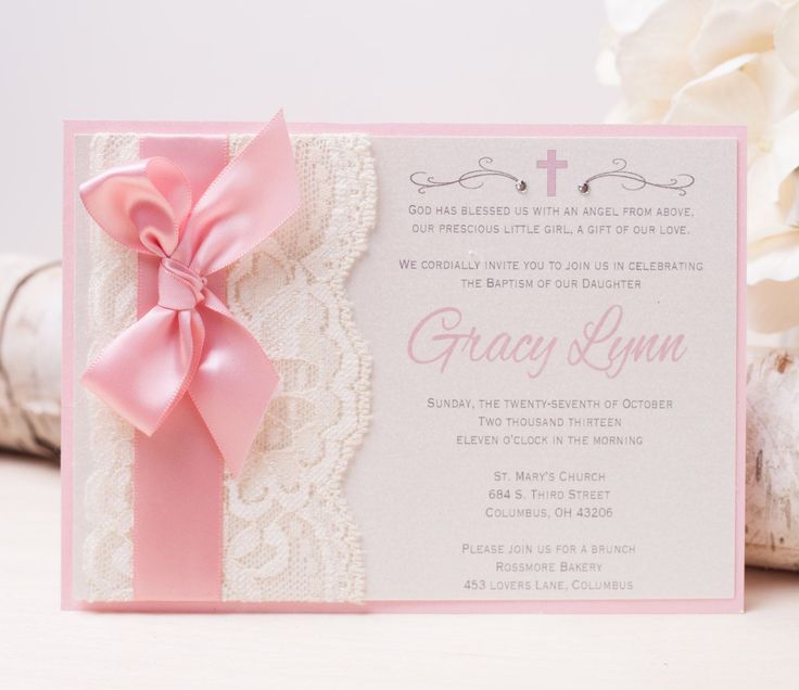 baby baptism invitation