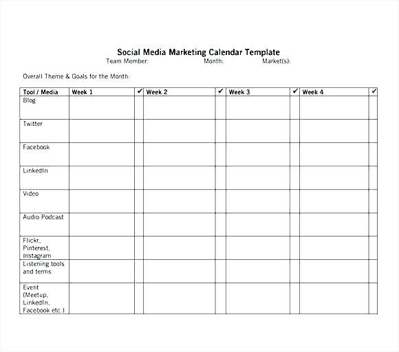 Daily Marketing Calendar Template for Excel, Free Download Daily Marketing Calendar Template for Excel, Free Download