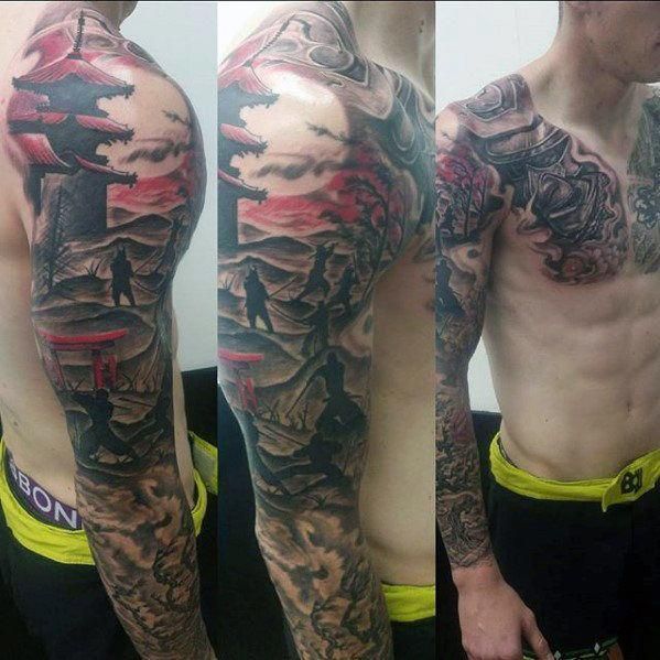 arm tattoos for men japanese