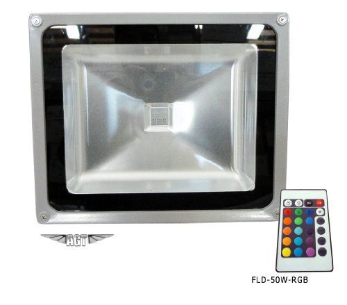 50w Rgb Led Flood Light Outdoor Spotlights Cord Plug Wire Remote