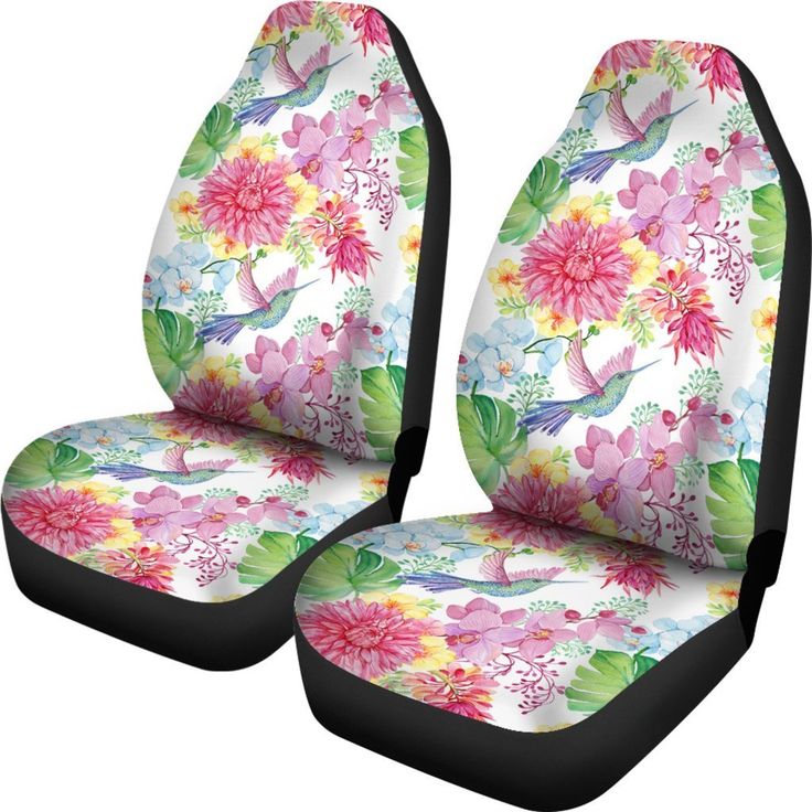 Hummingbird White Fl Drawing Universal Fit Car Seat Cover In 2021 Cat Seats Cat Cover Car Seats, Unicorn Car Seat Covers Australia