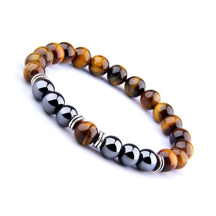 Homme Noir Agate Oeil de Tigre Yoga De Perles Bracelet Mala Gemstone Boyfriend Ensemble Cadeau Homme Noir Agate Oeil de Tigre Yoga De Perles Bracelet Mala Gemstone Boyfriend Ensemble Cadeau