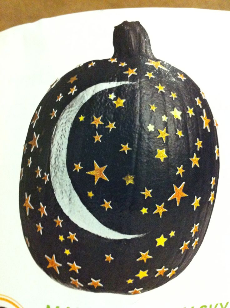 Painted pumpkin, moon and stars Painted pumpkins, It's the great Painted pumpkin, moon and stars Painted pumpkins, It's the great