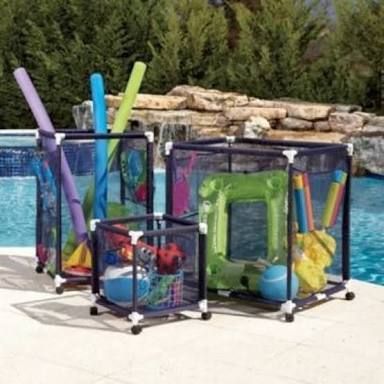storage for pool floats