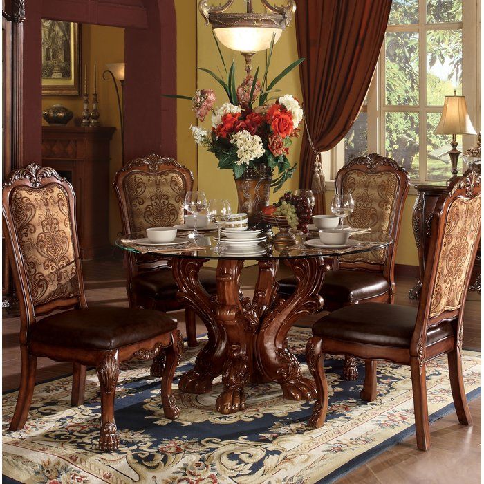 Welliver Dining Table Round Dining Table Sets Traditional Dining Tables Dining Table Setting