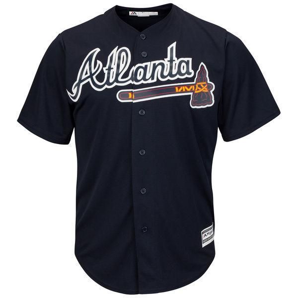 Atlanta Braves Cool Base Mlb Custom Blue Jersey Atlanta Braves Atlanta Braves Fashion Custom Baseball Jersey