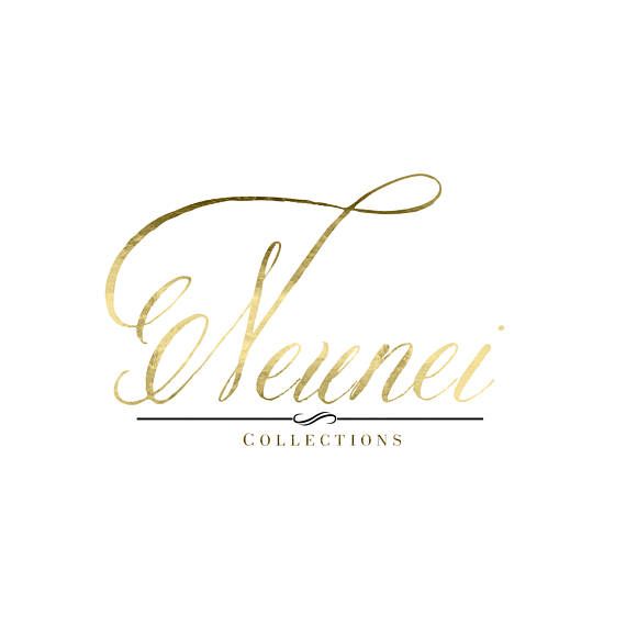 luxe faux gold calligraphy