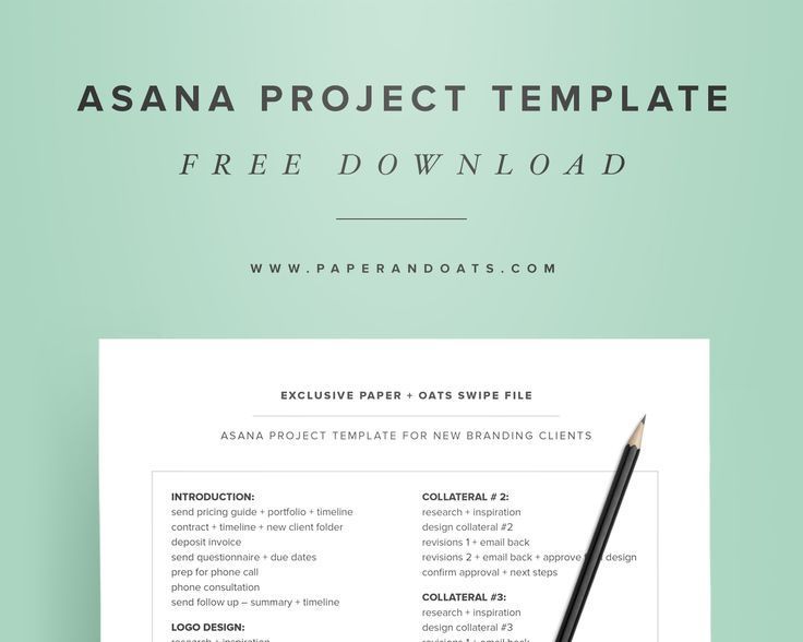 How I Use Asana To Organize My Business Free Asana Project Template Asana Project Management Templates