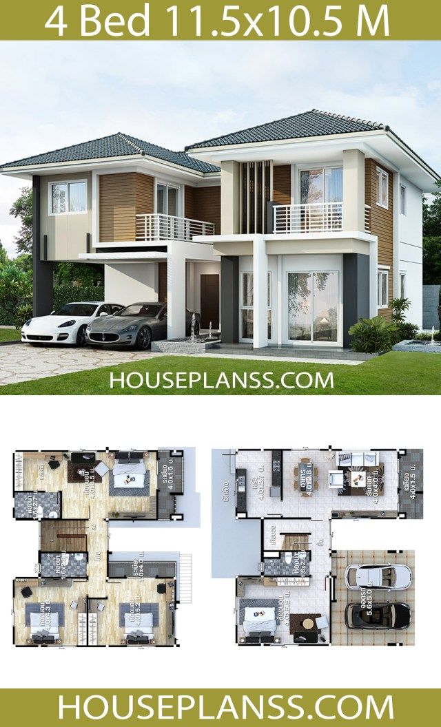 House Plans Idea 21x12 5 With 4 Bedrooms Home Ideassearch Floorplansushaped Floorplansnogarage Floorplansuklay In 2020 House Plans How To Plan Modern Architecture