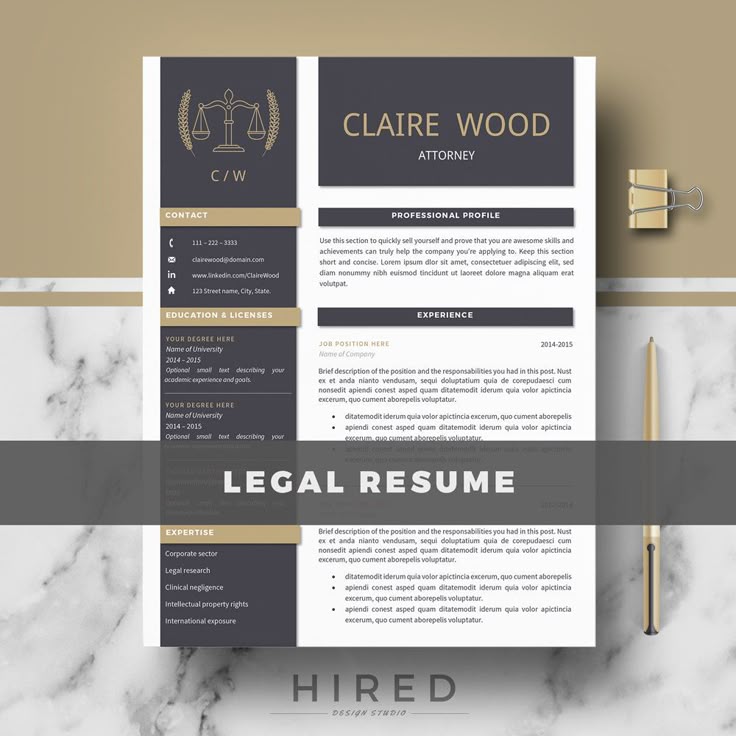 Legal Resume Template for Word: Claire2 - 100% Editable. - Instant Digital Download. - US Letter & A4 size format included. - Mac & PC Compatible using Ms Word. Attorney Resume Template for MS Word. Lawyer Resume. If you like this template but you are not a Lawyer, you can adapt it for your profession. All our templates are easily editable 100% ► PROMO CODES: --> Get 30% OFF on 2 templates with the code HIRED30 --> Get 35% OFF on 3 templates with the code HIRE...