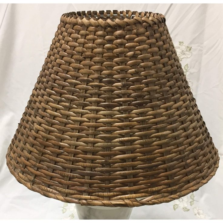 Medium Wicker Empire Lampshade 15 In 2022 Rattan Lamp Shades Medium Wicker Empire Lampshade 15 In, Dark Brown Wicker Lamp Shades
