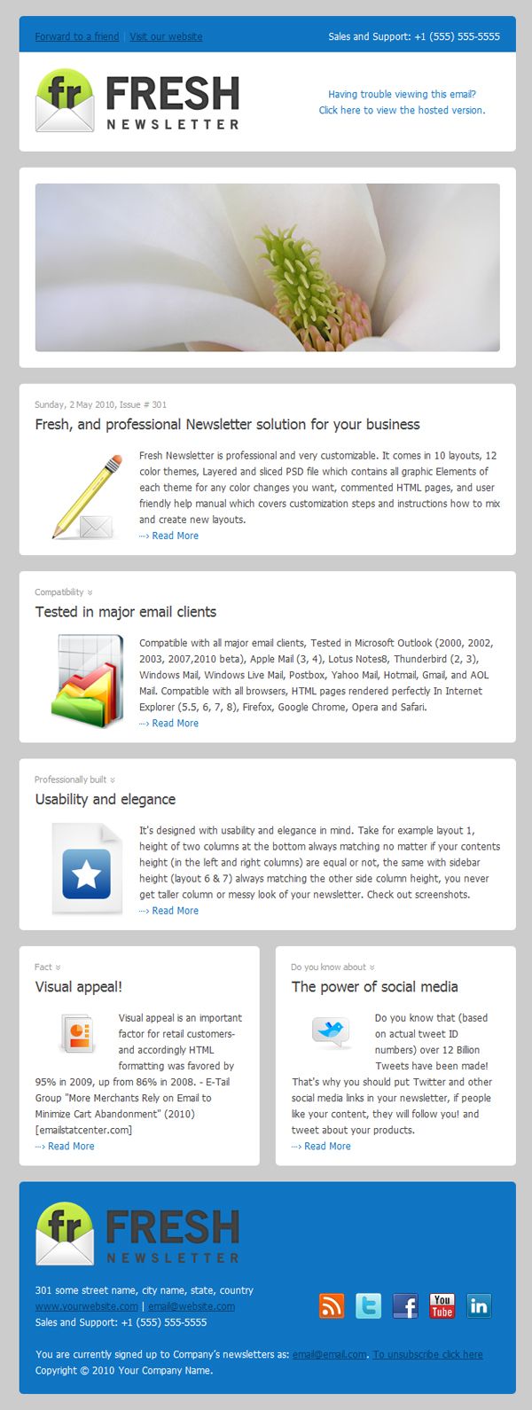 professional newsletter templates free download