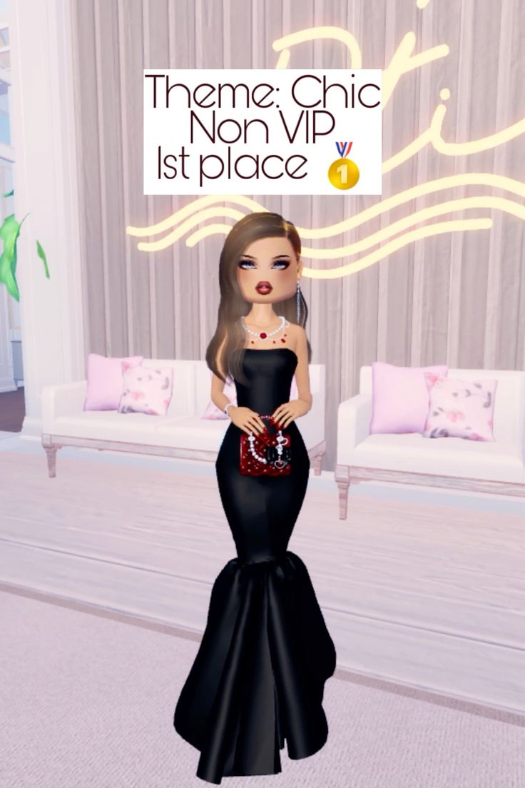 Dress to impress theme Chic outfit non vip 1st first place