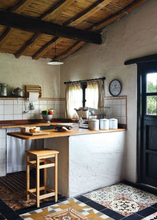 azulejos rústicos cocina rural | Cozinhas, Cozinha rural