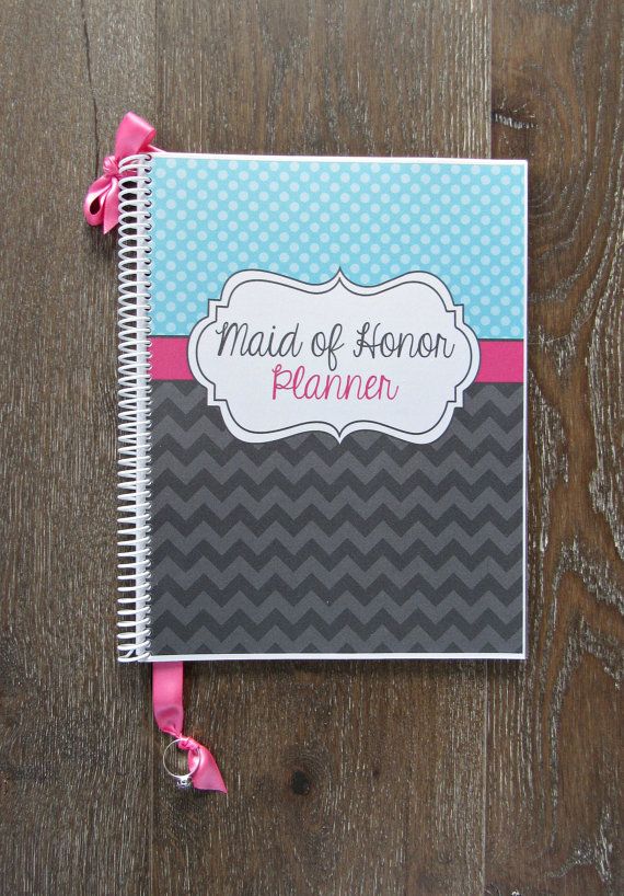Maid Of Honor Wedding Planner Custom Planning Guide Maid Of Honor Wedding Planner Custom Planning Guide Bridal Shower Gift Keepsake In 2018