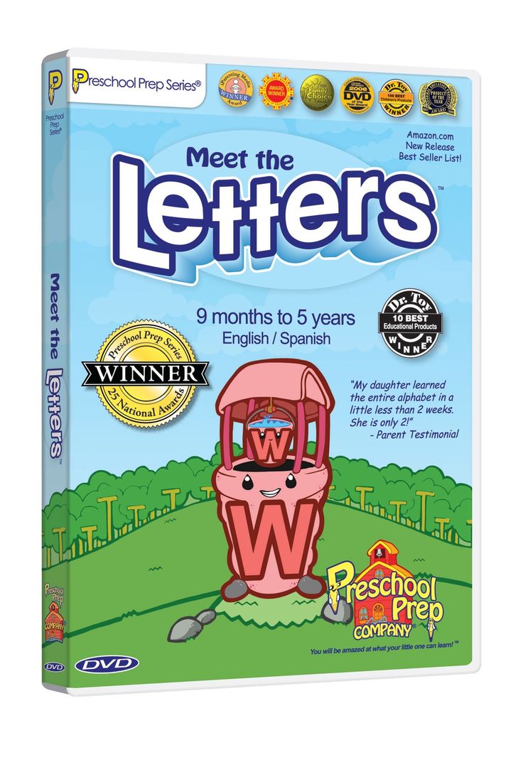 Preschool Prep Company Meet the Letters DVD | Preschool ...