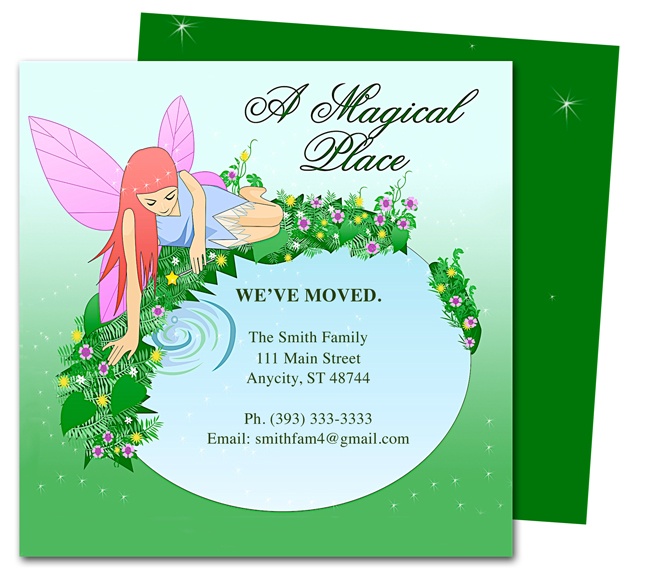 postcard announcement templates