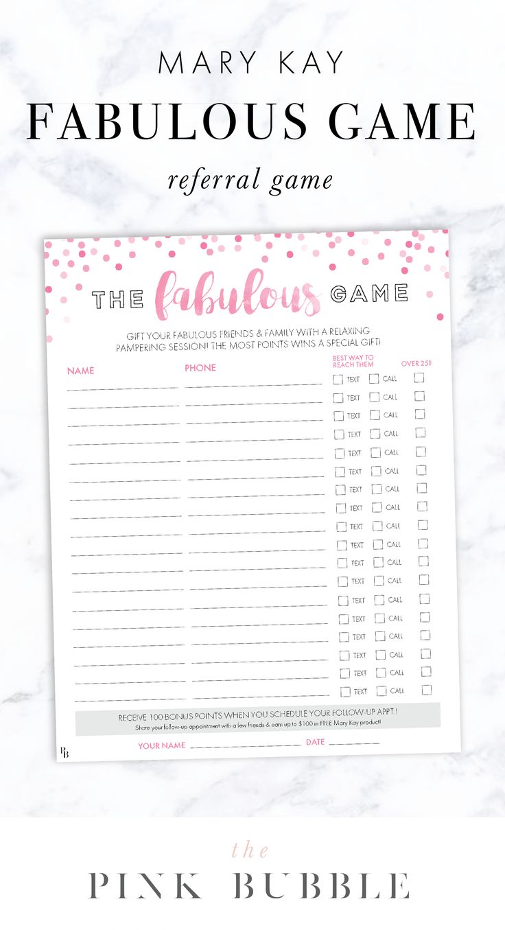 Mary Kay Cadillac >> The Fabulous Game! Perfect for referrals at your Mary Kay ... Mary Kay Cadillac >> The Fabulous Game! Perfect for referrals at your Mary Kay ...
