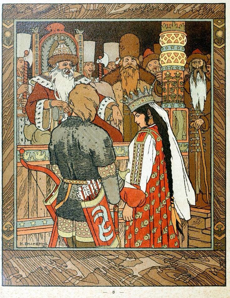Сказки открытки билибин