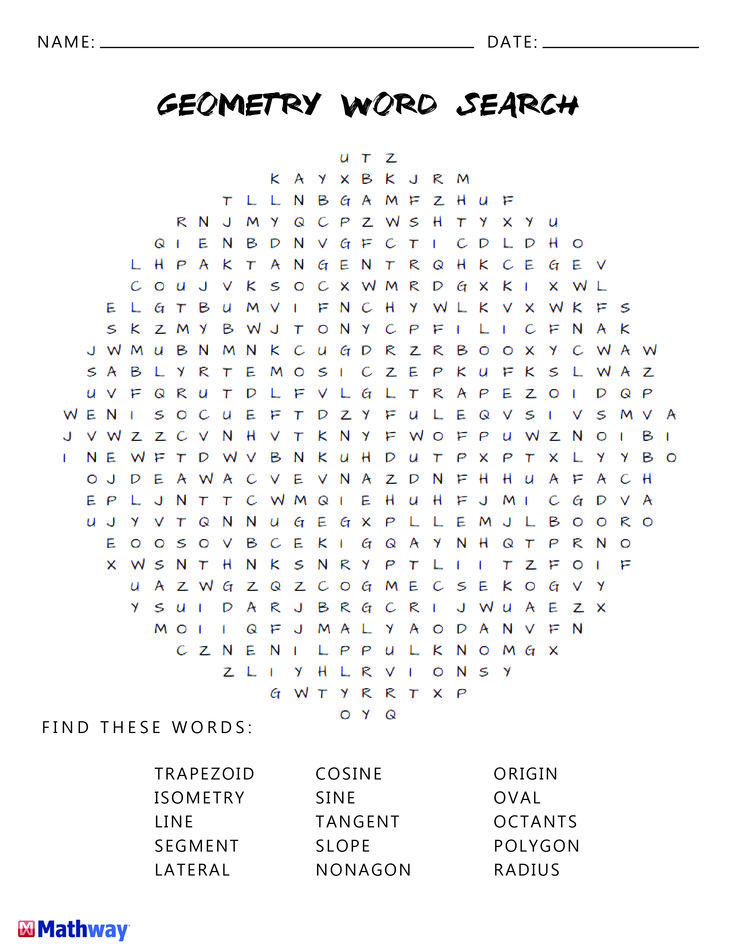 Keep busy with our collection of math word searches for a variety of Keep busy with our collection of math word searches for a variety of