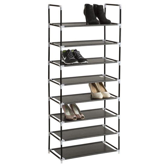 TecTake metalen schoenenrek - 8 niveaus - Max. 24 paar ...