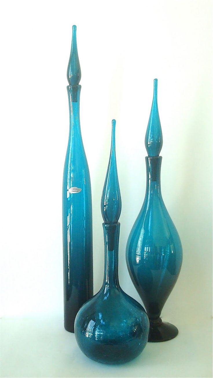 Best Antique Blue Glass Vases Bottles Images On Pinterest - Heart Of Glass Blenko Glass Peacock Decanters best antique blue glass vases bottles images on pinterest - heart of glass blenko glass peacock decanters