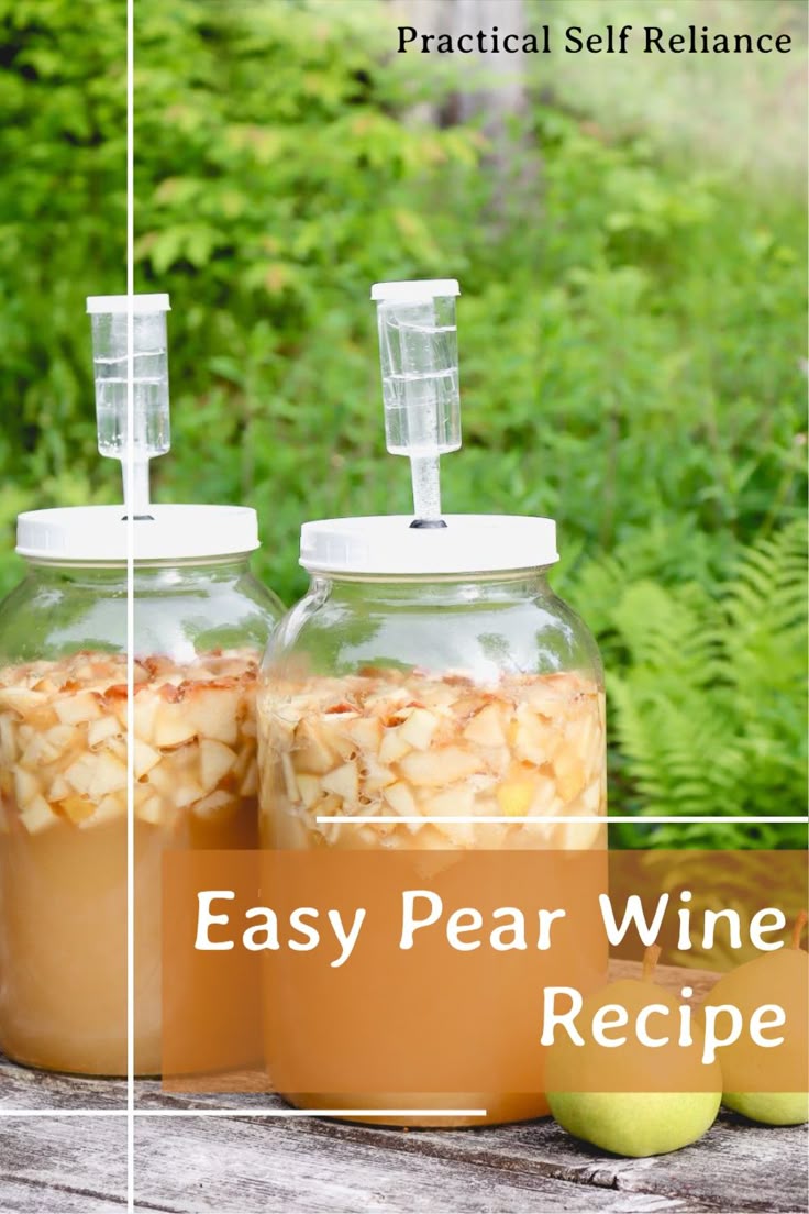 Pear Wine Recipe Fruit Wine Recipes Wine Recipes Homemade Wine Recipes