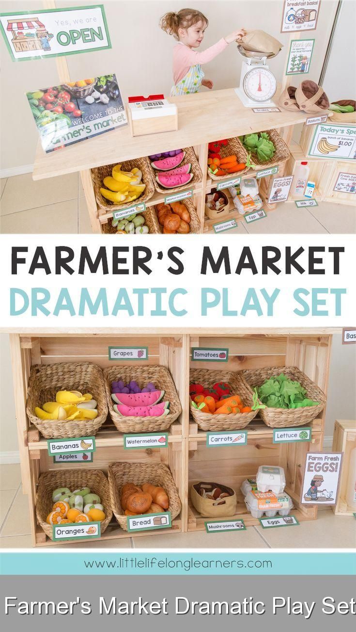 Farmer S Market Dramatic Play Set Playroomideas 2020 Cocuk Oyun Odasi Cocuk Oyun Alanlari Bebek Oyun