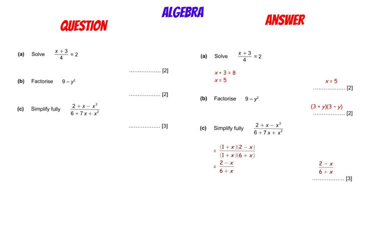 GCSE REVISION Solving, Simplifying Algebraic Fractions
