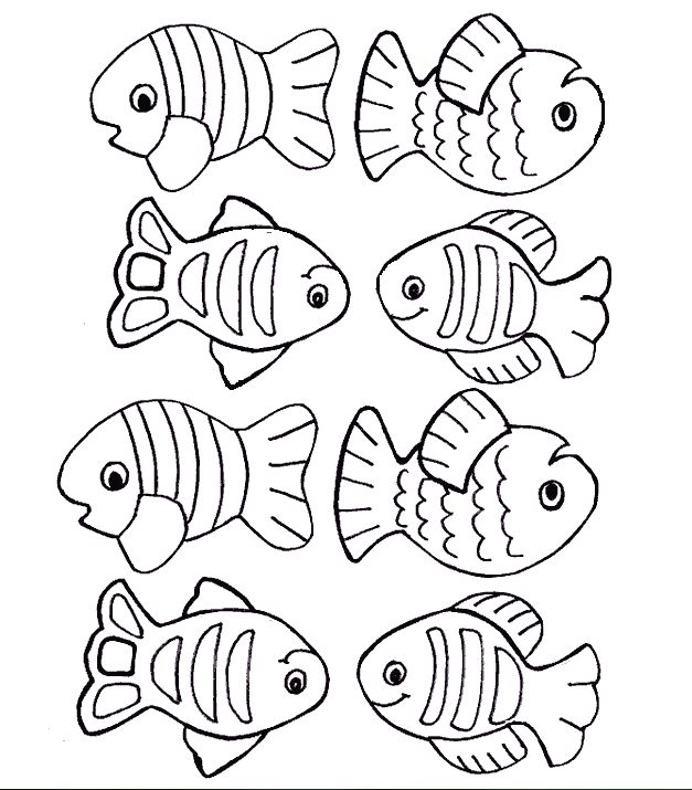 small fish coloring pages for kids title