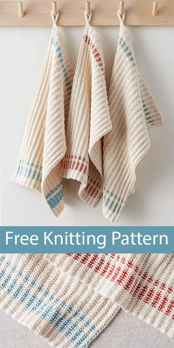 Free Knitting Pattern for Farmhouse Dishtowels Free Knitting Pattern for Farmhouse Dishtowels