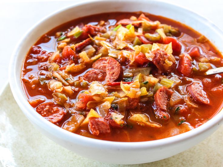 Spicy Sausage & Cabbage Soup Recipe Spicy sausage Spicy Sausage & Cabbage Soup Recipe Spicy sausage
