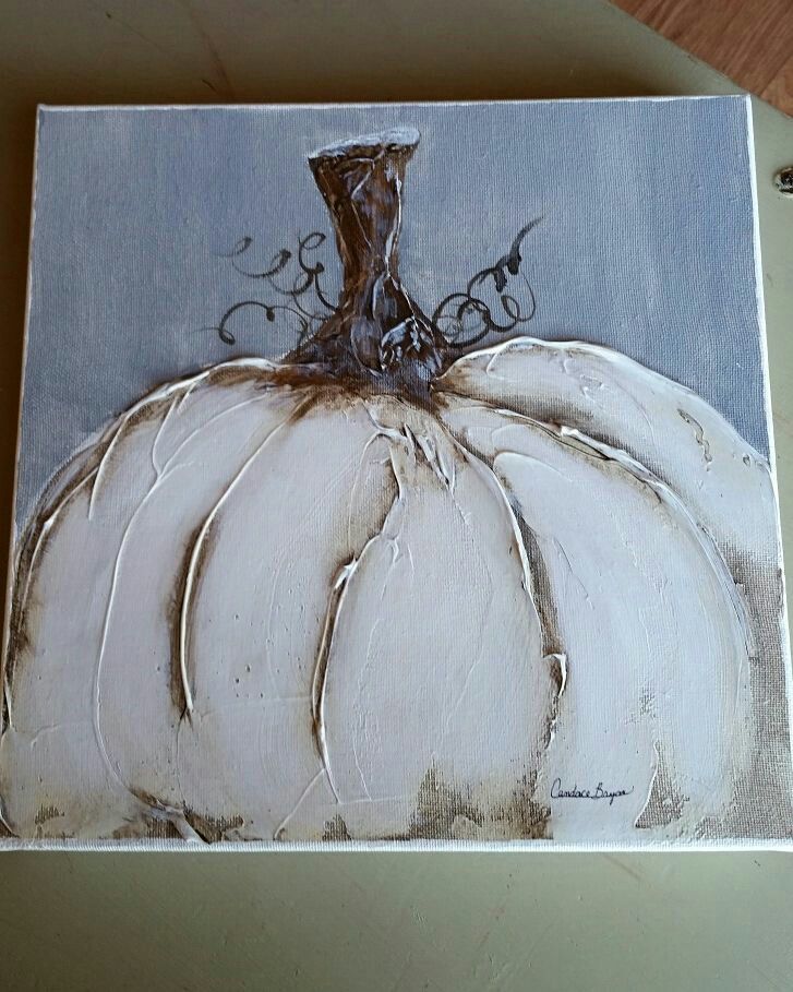 white pumpkin painting white pumpkin painting