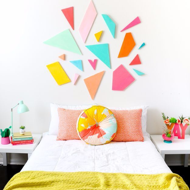 Best Diy Room Decor Ideas For Teens And Teenagers Colorful Geometric Headboard Cool Crafts Bedroom Easy Kid - Best Diy Room Decor Ideas Best Diy Room Decor Ideas For Teens And Teenagers Colorful Geometric Headboard Cool Crafts Bedroom Easy Kid - Best Diy Room Decor Ideas