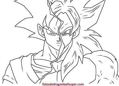 Goku Fase 4 Para Colorear Dibujo De Goku Dibujos Y Goku Super