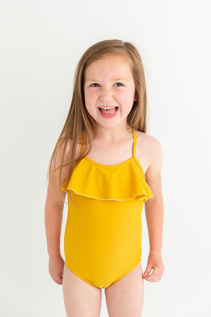 (1) Ruffle One Piece Swimsuit (Kids) - Janela Bay in 2021 | Kid swim ...