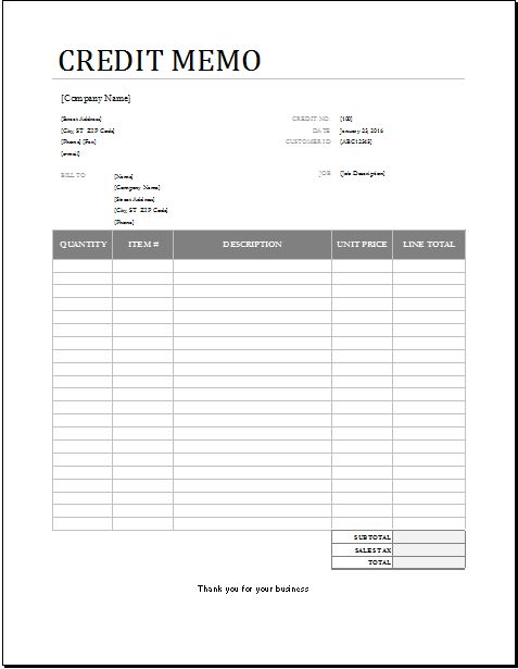 CREDIT Memo Invoice DOWNLOAD at worddoxorg 5-ms-word-excel - credit memo template CREDIT Memo Invoice DOWNLOAD at worddoxorg 5-ms-word-excel - credit memo template