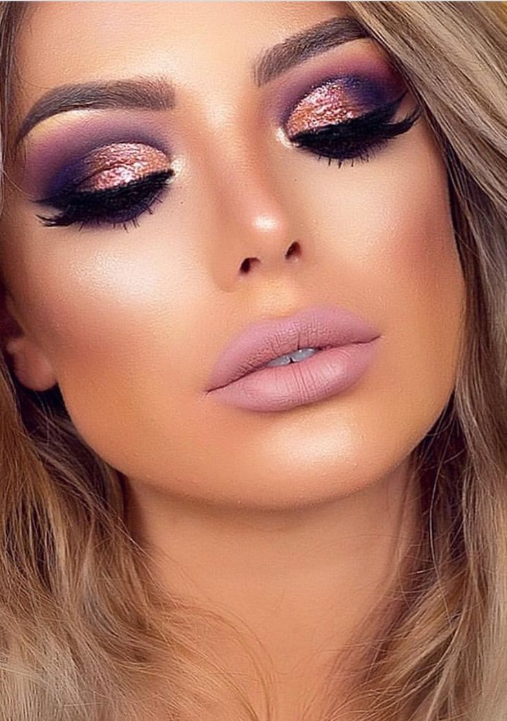 Rose Gold Makeup 62 Gorgeous Eye Makeup Ideas Gold Makeup Looks Purple Makeup Gold Makeup