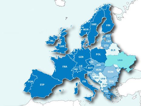 free printable blank map of europe Europe map printable, Europe map, European ma