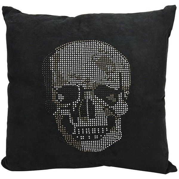 Rhinestone Skull Throw Pillow Falling In Reverse Throw Pillow Cover