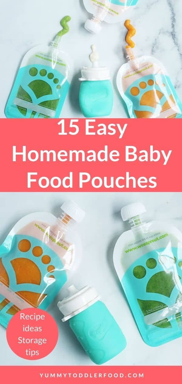 Homemade Baby Food Pouches How To And 5 Recipes Family Food On The Table Recipe Baby Food Pouch Recipes Baby Food Recipes Homemade Baby Foods