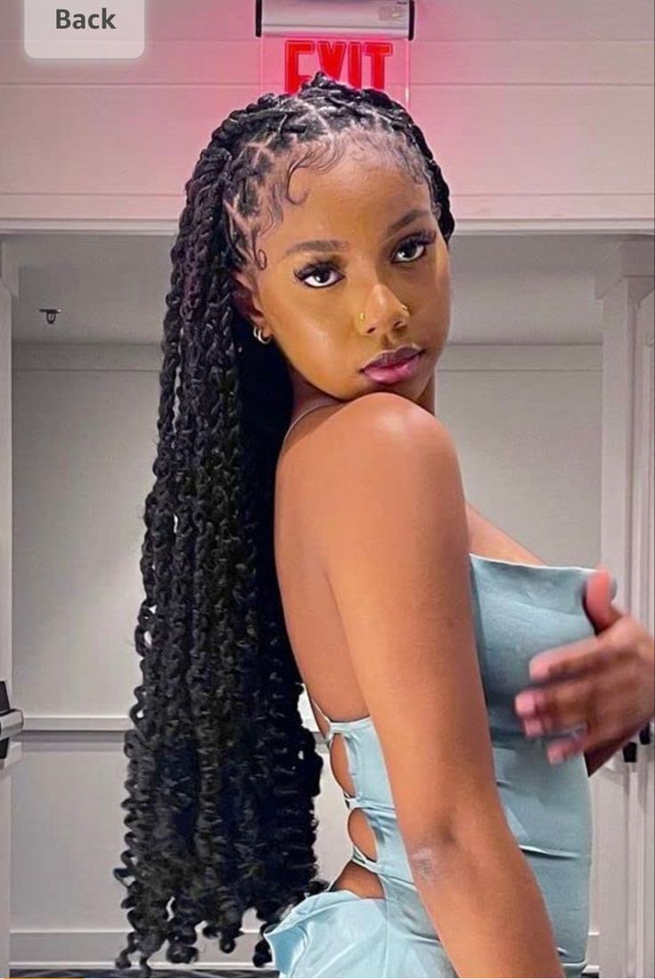 Cute Box Braids Hairstyles, Braided Cornrow Hairstyles, Box Braids Hairstyles For Black Women, Protective Hairstyles Braids, Black Girl Braided Hairstyles, Curly Girl Hairstyles, Braids For Black Hair, African Hairstyles, Twist Hairstyles