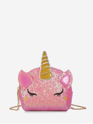 Unicorn Cartoon Paillette Small Shoulder Bag