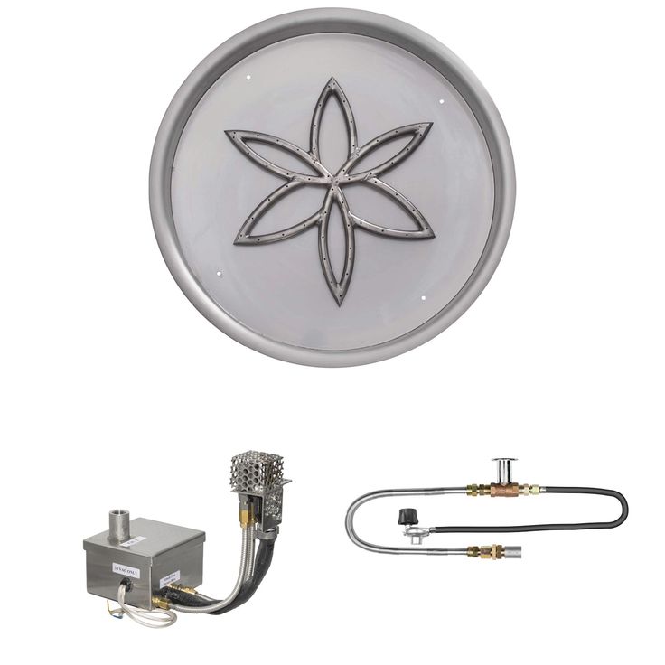 The Outdoor Plus Opt Frlbekit Lotus Flower Electronic Ignition Gas Fire Pit Burner Kit In 2021 Firepit Fires Gas Firepit Fire Pit Burner Kit Fires, Outdoor Plus Fire Pit Burners