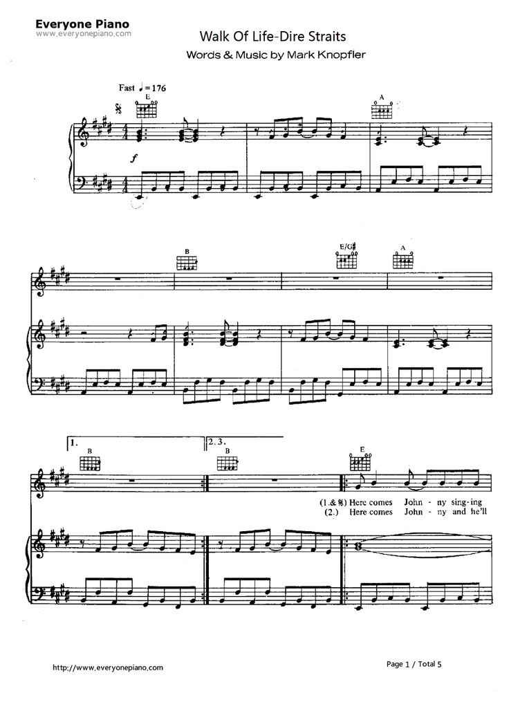 Free Best Day Of My Life American Authors Piano Sheet Music Preview 1 Free Piano Sheet Music Piano Chords Day Of My Life American Author Sheet Music