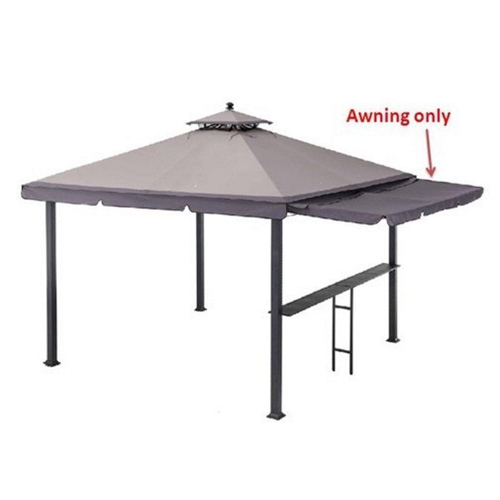 Double Roof Gazebo 10ft W X 3ft D Side Awning In 2021 Gazebo Grill Gazebo Roof