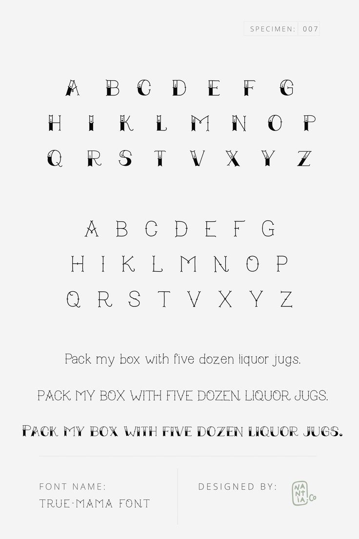 Serif font with single-story lowercase a