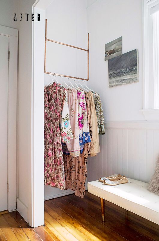 76 Best Exposed Closets Images On Pinterest Bedrooms Home Ideas A Nook Makeover And Some Beautiful Paint