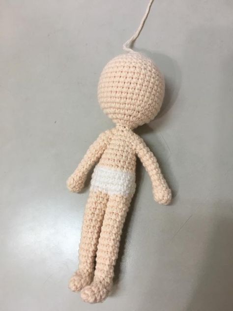 cuerpo-muñeca | Muñeca amigurumi, Patron muñeca amigurumi, Amigurumi