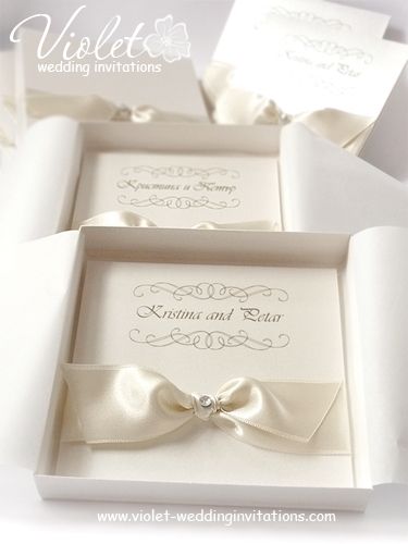518 Best Wedding Invitations Images On Pinterest Invitation Cards Ivory Wedding Invitations Pearlescent Invitation In A Box From Www Violet